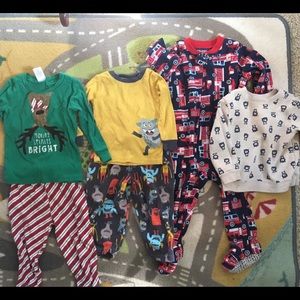 Bundle of boys pjs